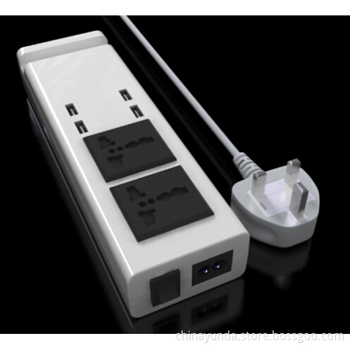 EU/US/UK 4 Usb Charger with Socket